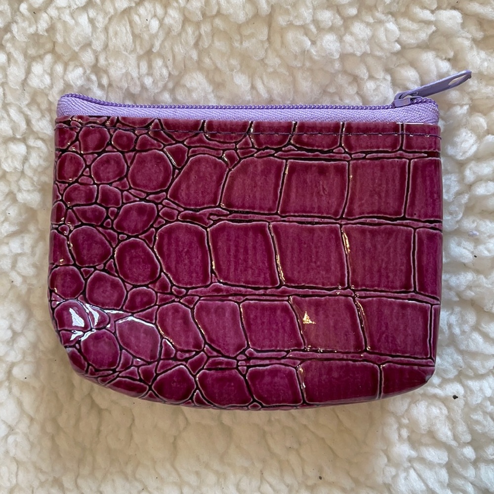 💗New, Small “Depeche Mode” purple wristlet purse. Great little size.